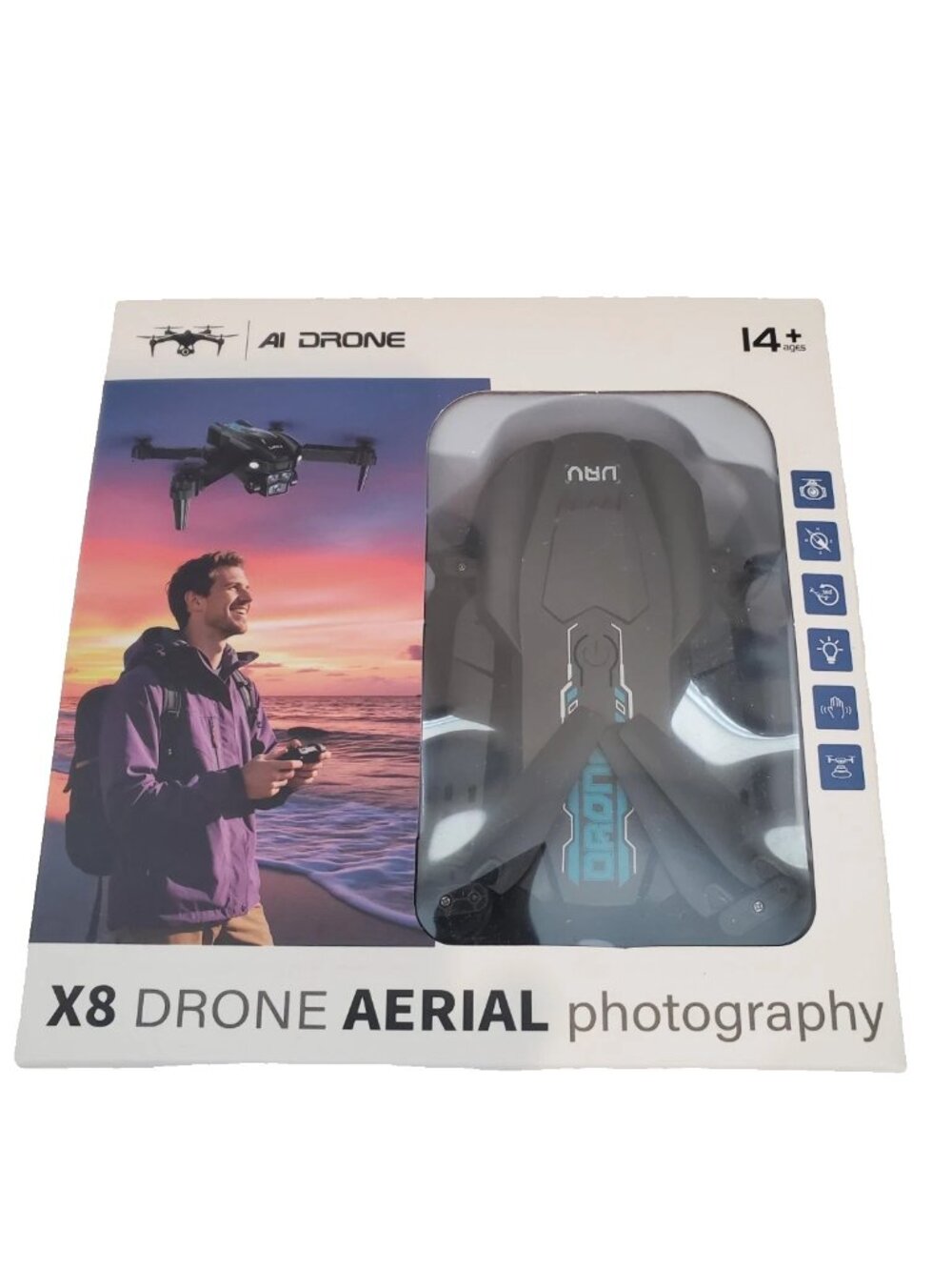 AI Drone X8 Ready-to-Fly Drone 4K HD Video Visual Aeri Photography